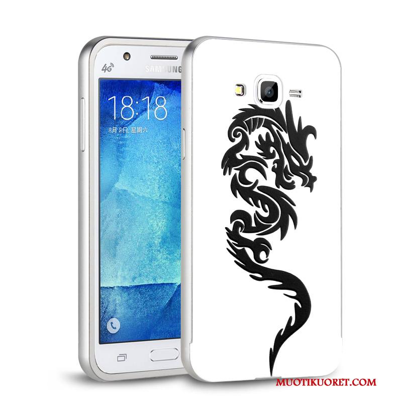 Samsung Galaxy J7 2015 Metalli Tähti Musta Puhelimen Kuoret Kuori Kova Kotelo