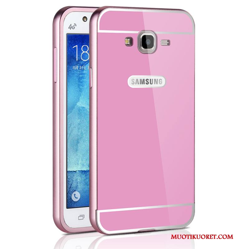 Samsung Galaxy J7 2015 Metalli Tähti Musta Puhelimen Kuoret Kuori Kova Kotelo