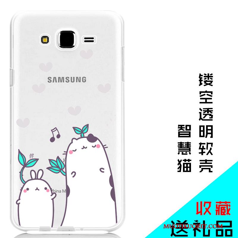 Samsung Galaxy J7 2015 Tähti Suojaus Pehmeä Neste Silikoni Kotelo Puhelimen Kuoret Kuori