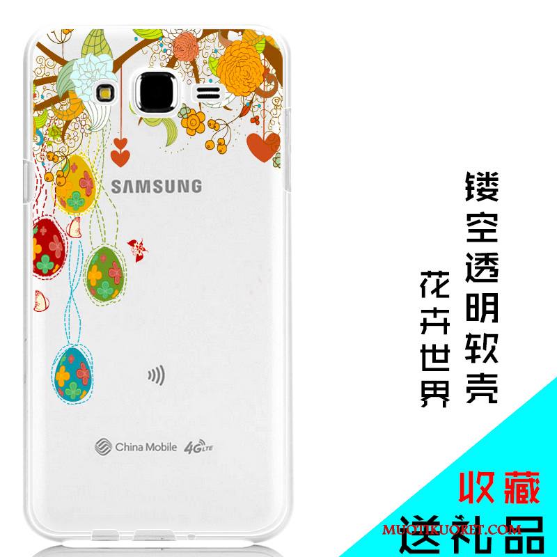 Samsung Galaxy J7 2015 Tähti Suojaus Pehmeä Neste Silikoni Kotelo Puhelimen Kuoret Kuori