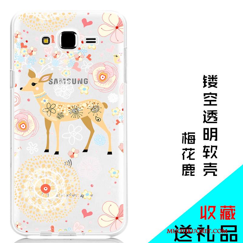Samsung Galaxy J7 2015 Tähti Suojaus Pehmeä Neste Silikoni Kotelo Puhelimen Kuoret Kuori