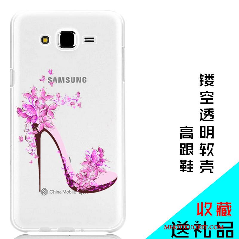 Samsung Galaxy J7 2015 Tähti Suojaus Pehmeä Neste Silikoni Kotelo Puhelimen Kuoret Kuori
