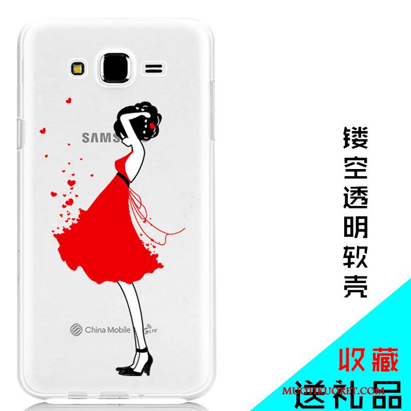 Samsung Galaxy J7 2015 Tähti Suojaus Pehmeä Neste Silikoni Kotelo Puhelimen Kuoret Kuori
