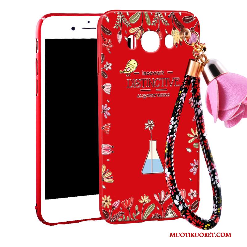 Samsung Galaxy J7 2016 Kotelo Kova All Inclusive Pesty Suede Suojaus Murtumaton Kuori