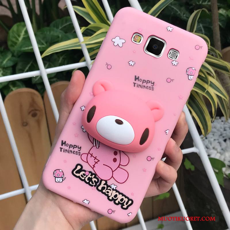 Samsung Galaxy J7 2016 Kuori Puhelimen Kotelo Tähti Silikoni Ripustettava Kaula Musta Puhelimen Kuoret