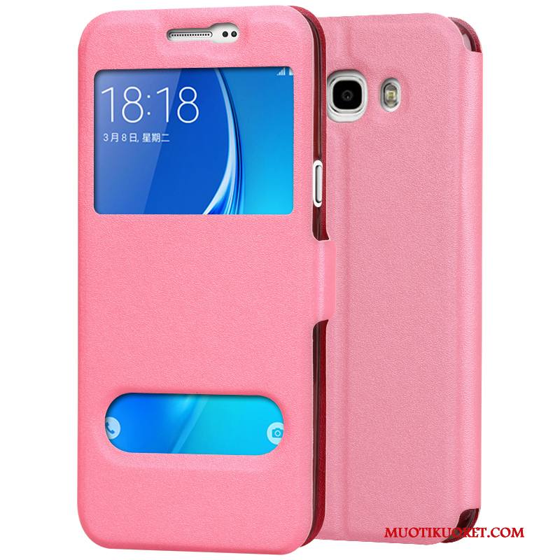 Samsung Galaxy J7 2016 Kuori Silikoni Puhelimen Kuoret Pehmeä Neste Suojaus Kotelo Tähti Punainen