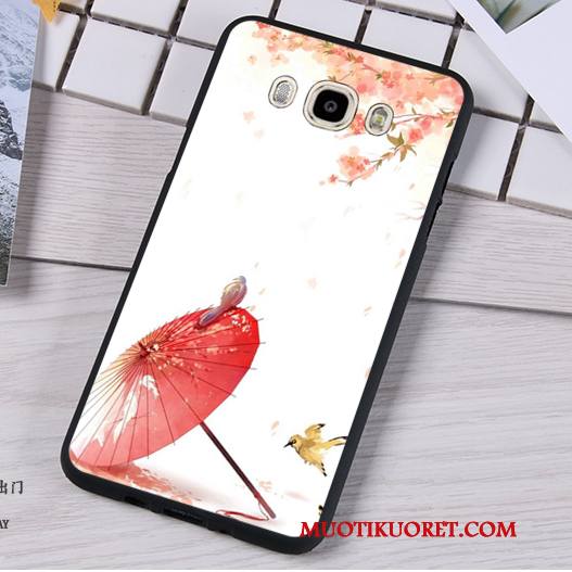 Samsung Galaxy J7 2016 Kuori Suojaus Puhelimen Kuoret Murtumaton Pehmeä Neste Kotelo Sininen Silikoni