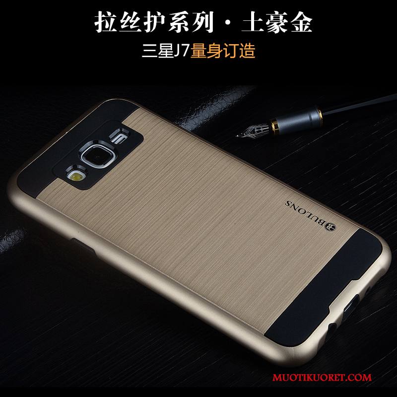 Samsung Galaxy J7 2016 Kuori Suojaus Punainen Murtumaton Kotelo Puhelimen Kuoret Tähti Trendi