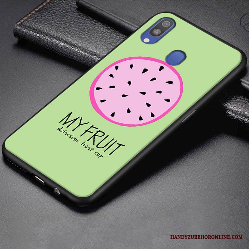 Samsung Galaxy M20 Kuori Murtumaton Pieni Keltainen Trendi Ihana Pesty Suede Puhelimen Kuoret
