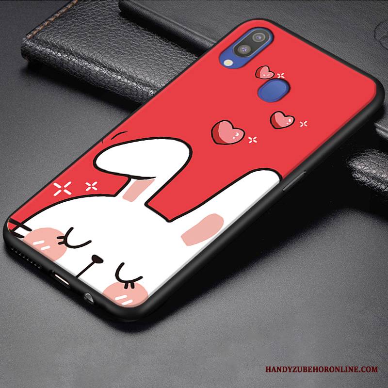 Samsung Galaxy M20 Kuori Murtumaton Pieni Keltainen Trendi Ihana Pesty Suede Puhelimen Kuoret