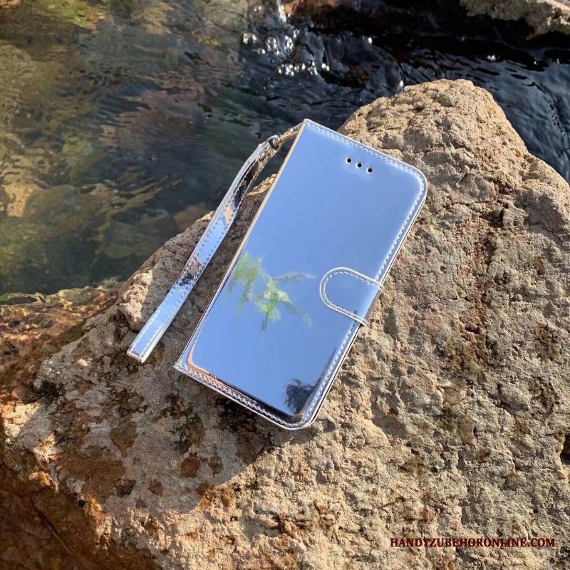 Samsung Galaxy Note 10 Lite Kuori Peili Tähti Liiketoiminta Vihreä Tuki Salkku Kortti