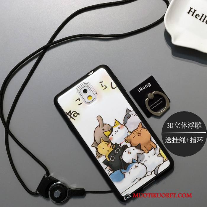 Samsung Galaxy Note 3 Kuori All Inclusive Kukkia Sarjakuva Kotelo Silikoni Tähti Puhelimen Kuoret