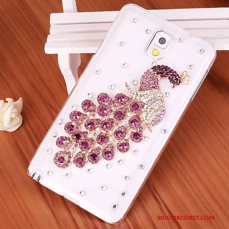 Samsung Galaxy Note 3 Strassi Puhelimen Kuoret Kuori Trendi Kotelo Suojaus Violetti