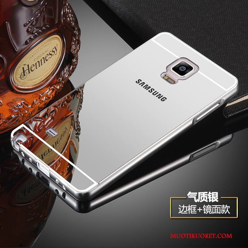 Samsung Galaxy Note 4 Kuori Kotelo Metalli Tähti Kehys Suojaus Peili Puhelimen Kuoret