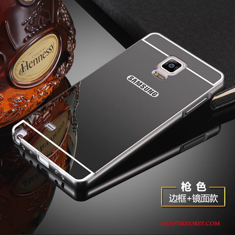 Samsung Galaxy Note 4 Kuori Kotelo Metalli Tähti Kehys Suojaus Peili Puhelimen Kuoret