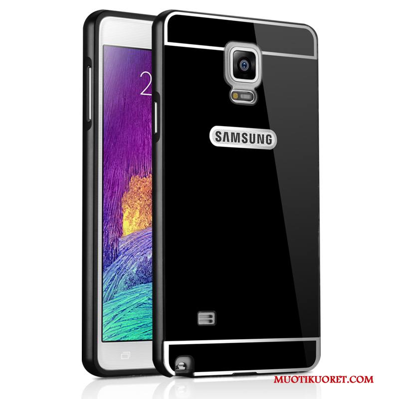 Samsung Galaxy Note 4 Kuori Kotelo Metalli Tähti Kehys Suojaus Peili Puhelimen Kuoret