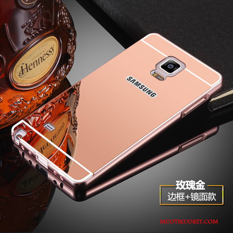 Samsung Galaxy Note 4 Kuori Kotelo Metalli Tähti Kehys Suojaus Peili Puhelimen Kuoret