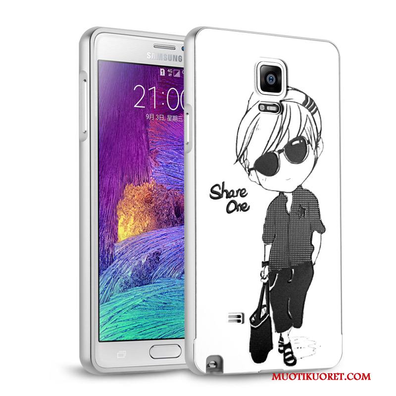 Samsung Galaxy Note 4 Kuori Kotelo Metalli Tähti Kehys Suojaus Peili Puhelimen Kuoret