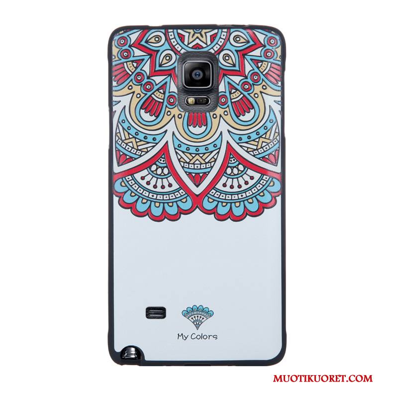 Samsung Galaxy Note 4 Kuori Pehmeä Neste Violetti Karkaisu Puhelimen Kuoret Tähti Kotelo Kohokuviointi