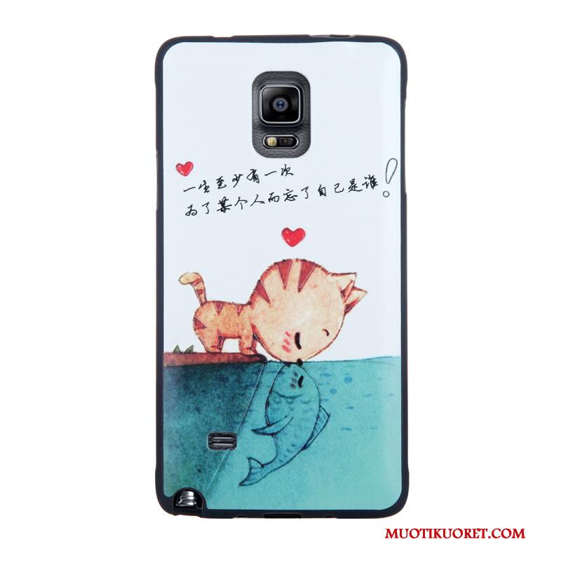 Samsung Galaxy Note 4 Kuori Pehmeä Neste Violetti Karkaisu Puhelimen Kuoret Tähti Kotelo Kohokuviointi
