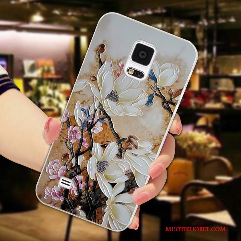 Samsung Galaxy Note 4 Kuori Puhelimen Kuoret Kukka Suojaus Kotelo Vaalean Murtumaton Tähti