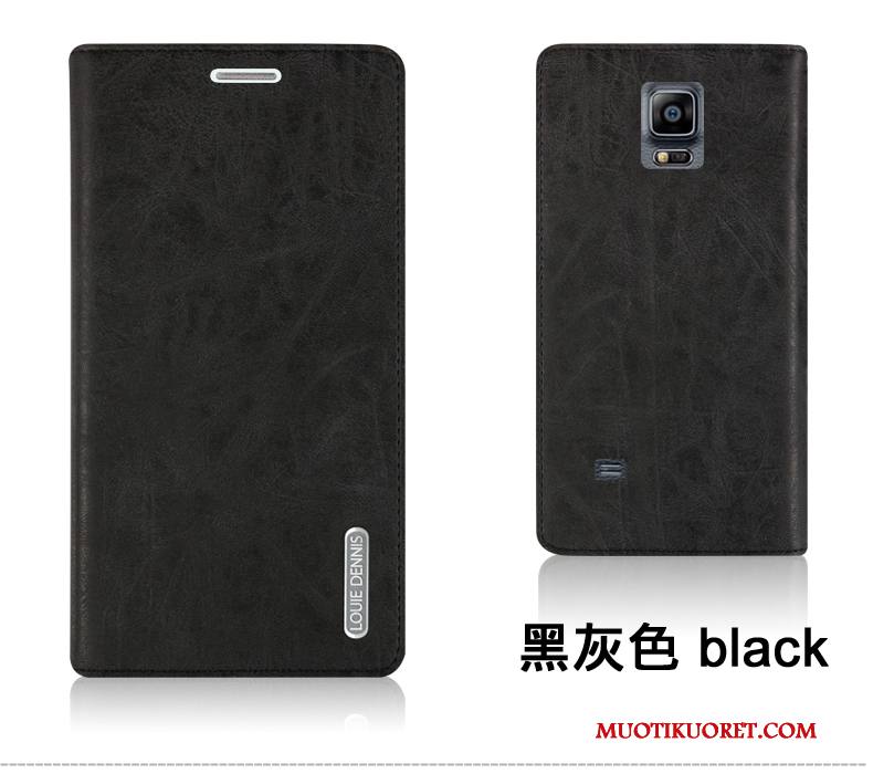 Samsung Galaxy Note 4 Nahkakotelo Kuori Puhelimen Puhelimen Kuoret Tähti Violetti Simpukka