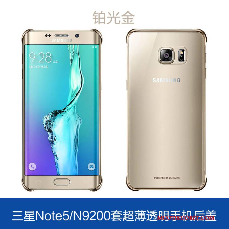 Samsung Galaxy Note 5 Kuori Puhelimen Kulta Tähti Kotelo Ultra Läpinäkyvä Suojaus