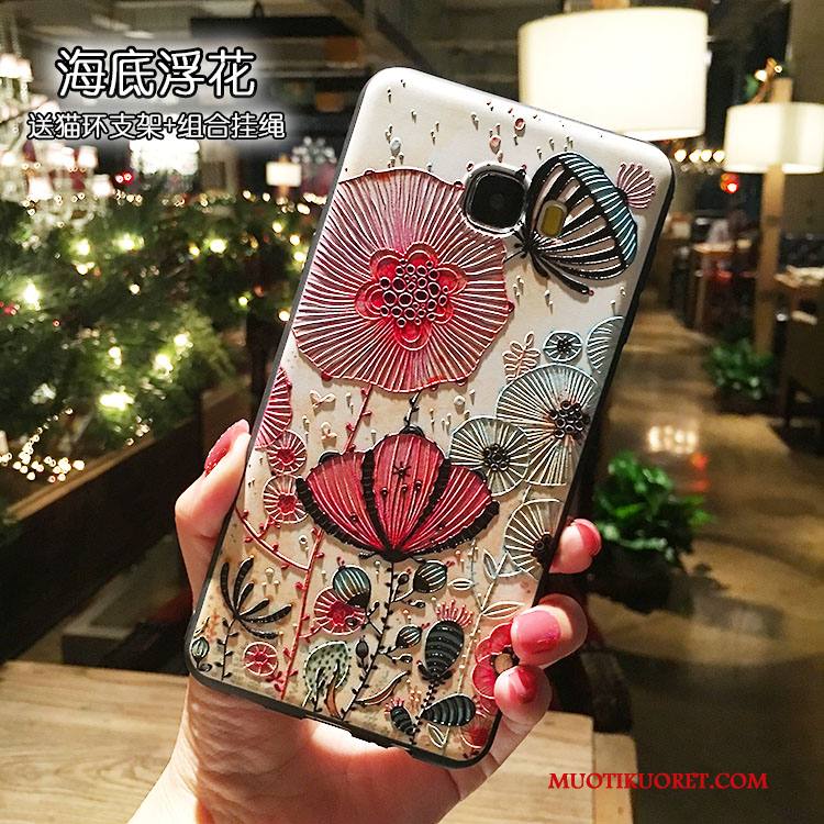 Samsung Galaxy Note 5 Kuori Tähti Pesty Suede Rengas Silikoni All Inclusive Suojaus Ripustettavat Koristeet