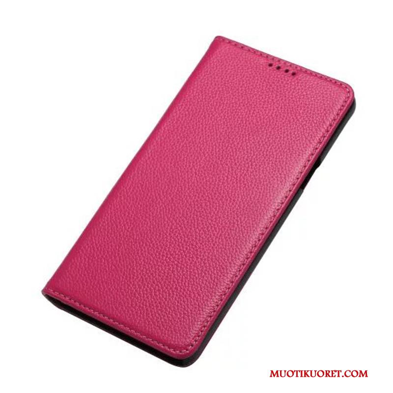 Samsung Galaxy Note 5 Kuori Tähti Suojaus Musta Aito Nahka Puhelimen Kotelo Kuoret