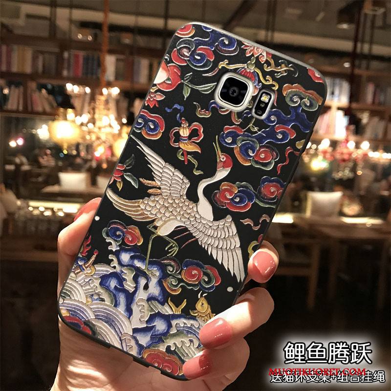 Samsung Galaxy Note 5 Musta Kotelo Trendi Ripustettavat Koristeet Silikoni Kuori Tuuli