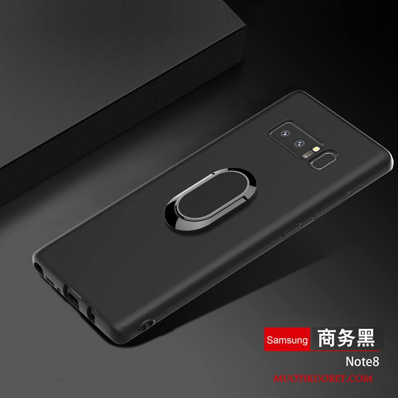 Samsung Galaxy Note 8 Kotelo Kuori Pesty Suede Silikoni Pehmeä Neste Punainen Trendi