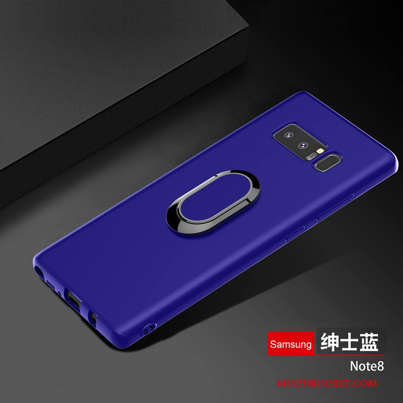 Samsung Galaxy Note 8 Kotelo Kuori Pesty Suede Silikoni Pehmeä Neste Punainen Trendi