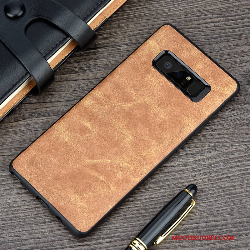 Samsung Galaxy Note 8 Kuori Harmaa Silikoni Nahka Suojaus Tähti Pehmeä Neste Vuosikerta