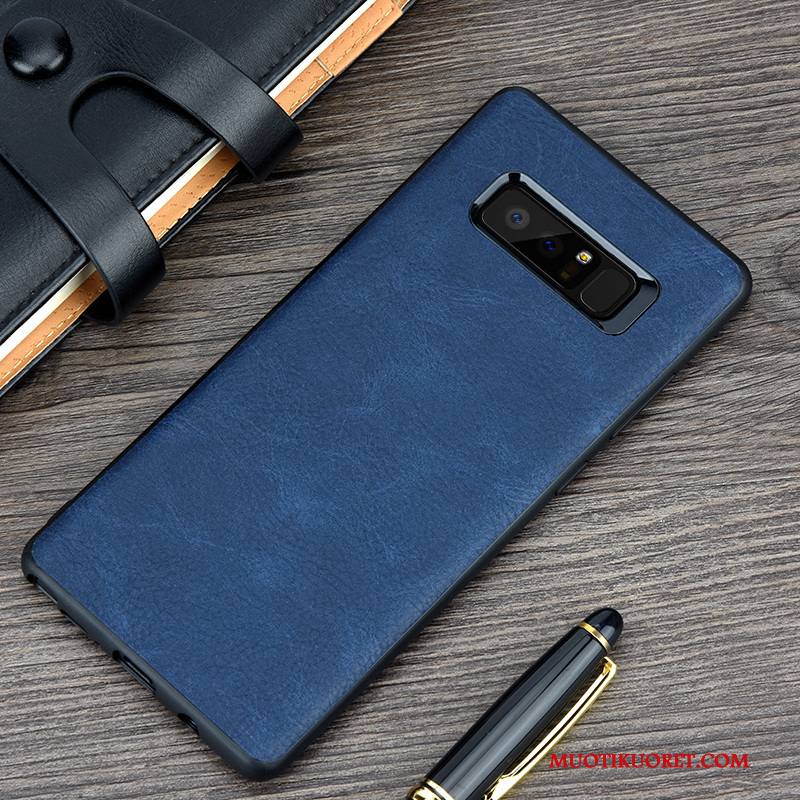 Samsung Galaxy Note 8 Kuori Harmaa Silikoni Nahka Suojaus Tähti Pehmeä Neste Vuosikerta
