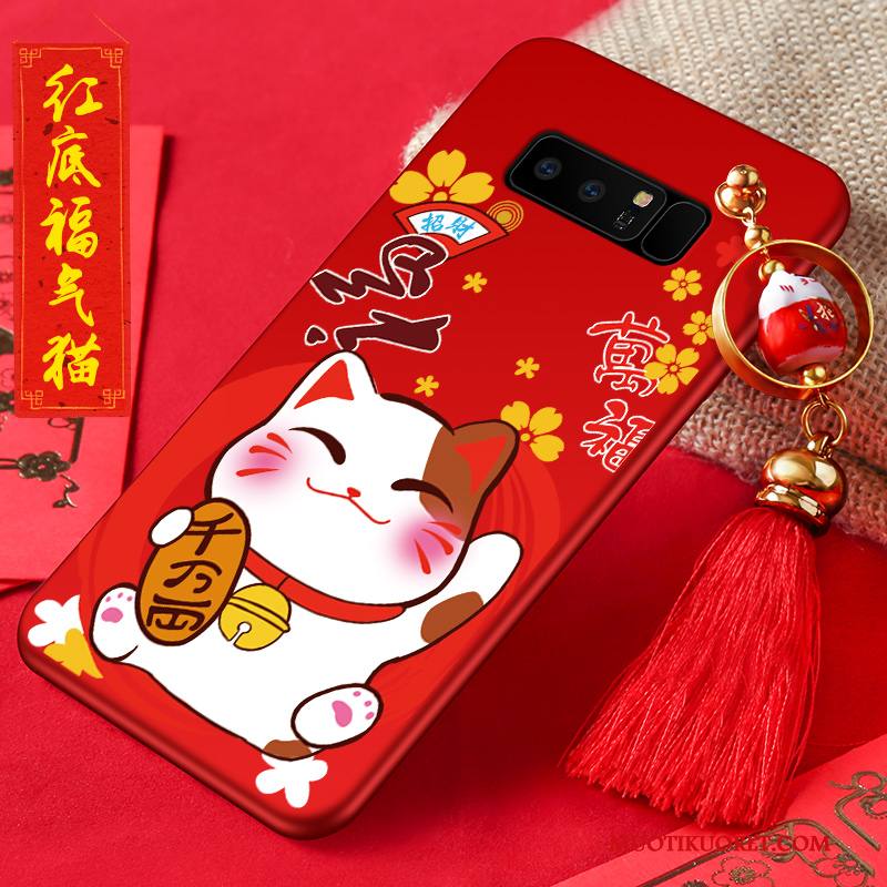 Samsung Galaxy Note 8 Kuori Luova Persoonallisuus Pesty Suede Murtumaton Puhelimen Kuoret Silikoni Sarjakuva
