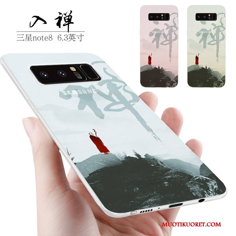Samsung Galaxy Note 8 Kuori Pehmeä Neste Persoonallisuus Luova Pieni Keltainen Suojaus Silikoni