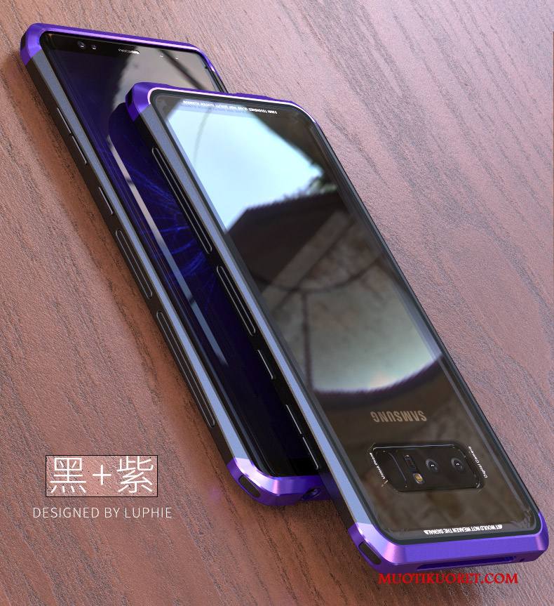 Samsung Galaxy Note 8 Kuori Persoonallisuus Kehys All Inclusive Murtumaton Metalli Puhelimen Kuoret Suojaus