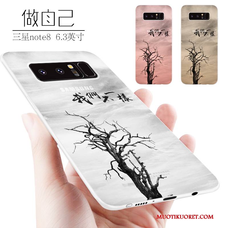 Samsung Galaxy Note 8 Kuori Suojaus Kotelo Silikoni Luova Violetti Tide-brändi Puhelimen Kuoret