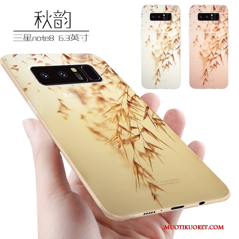 Samsung Galaxy Note 8 Kuori Suojaus Kotelo Silikoni Luova Violetti Tide-brändi Puhelimen Kuoret