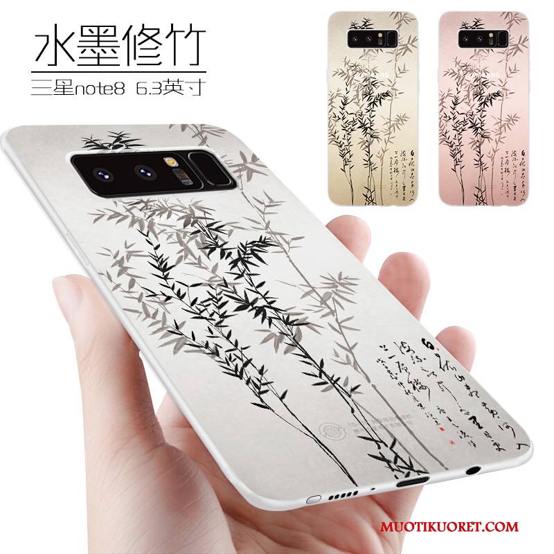 Samsung Galaxy Note 8 Kuori Suojaus Kotelo Silikoni Luova Violetti Tide-brändi Puhelimen Kuoret
