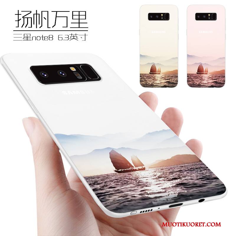 Samsung Galaxy Note 8 Kuori Suojaus Kotelo Silikoni Luova Violetti Tide-brändi Puhelimen Kuoret