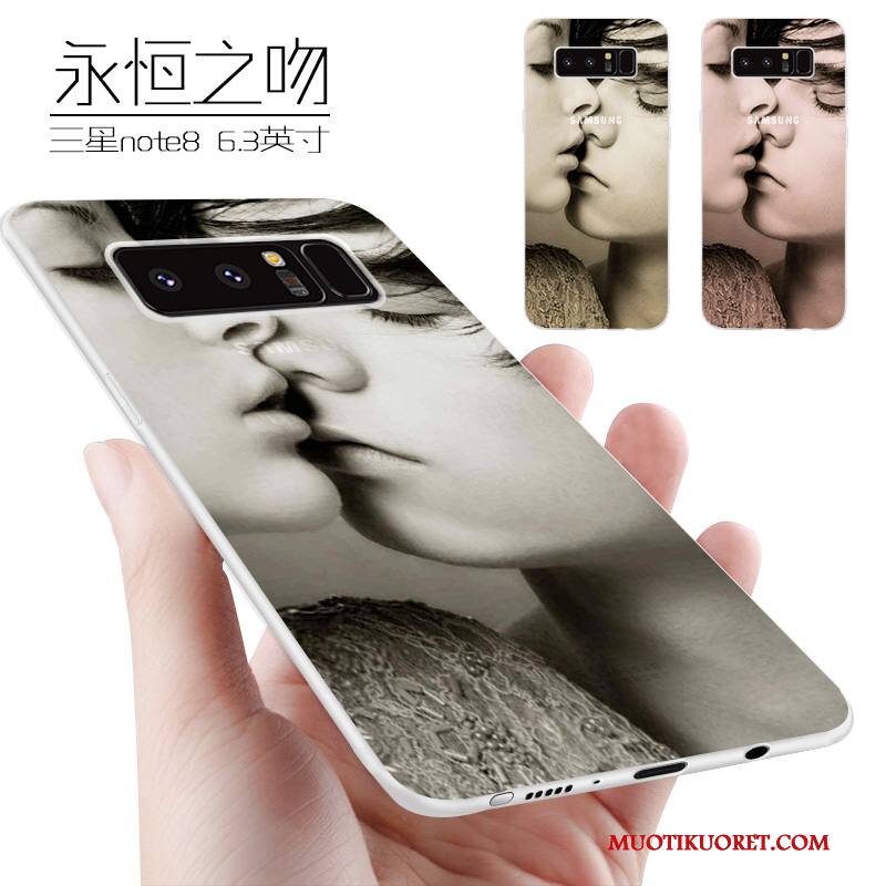 Samsung Galaxy Note 8 Kuori Suojaus Kotelo Silikoni Luova Violetti Tide-brändi Puhelimen Kuoret