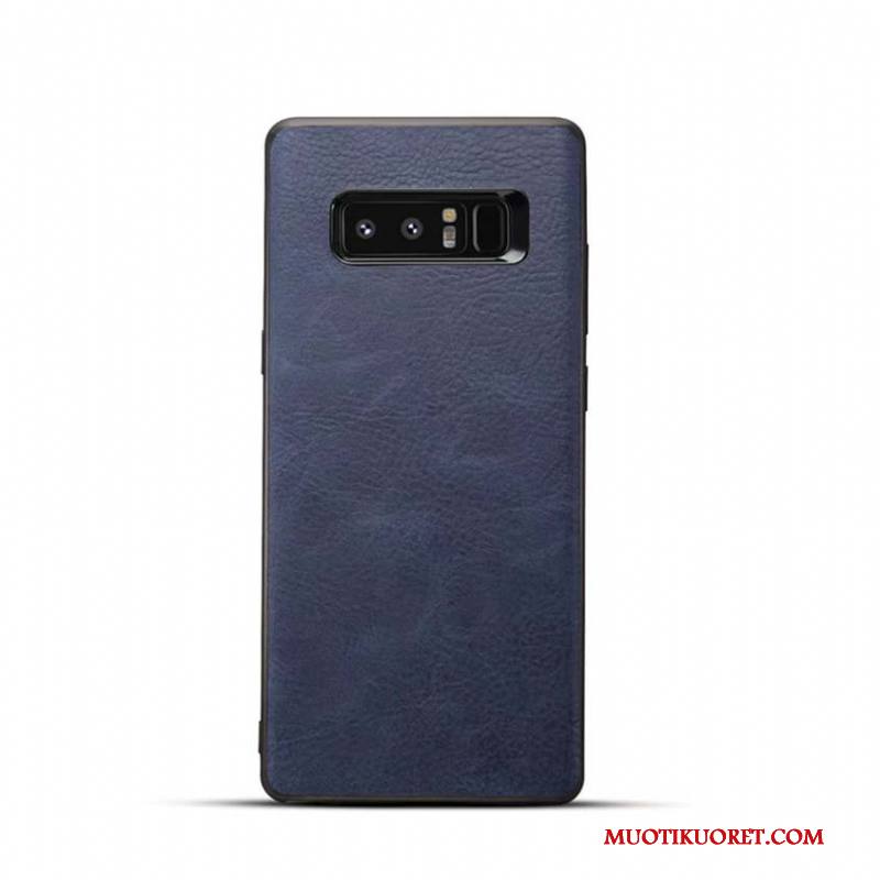 Samsung Galaxy Note 8 Kuori Tähti Puhelimen Kuoret Suojaus Harmaa Nahka Pehmeä Neste Kotelo