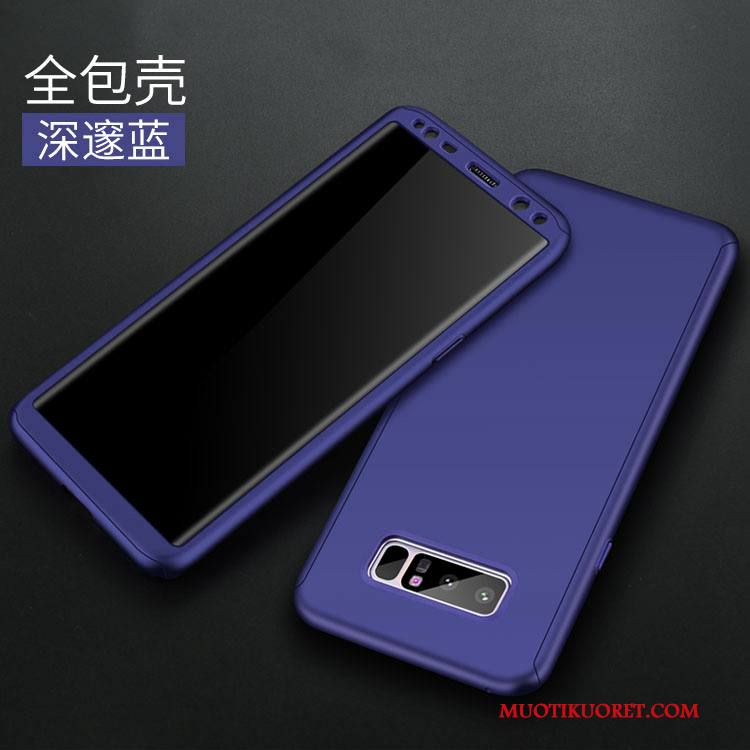 Samsung Galaxy Note 8 Kuori Tähti Vihreä Luova All Inclusive Pesty Suede Kova Puhelimen Kuoret