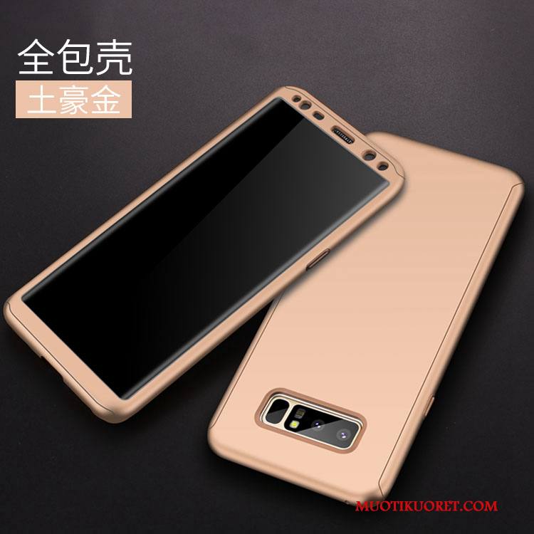 Samsung Galaxy Note 8 Kuori Tähti Vihreä Luova All Inclusive Pesty Suede Kova Puhelimen Kuoret