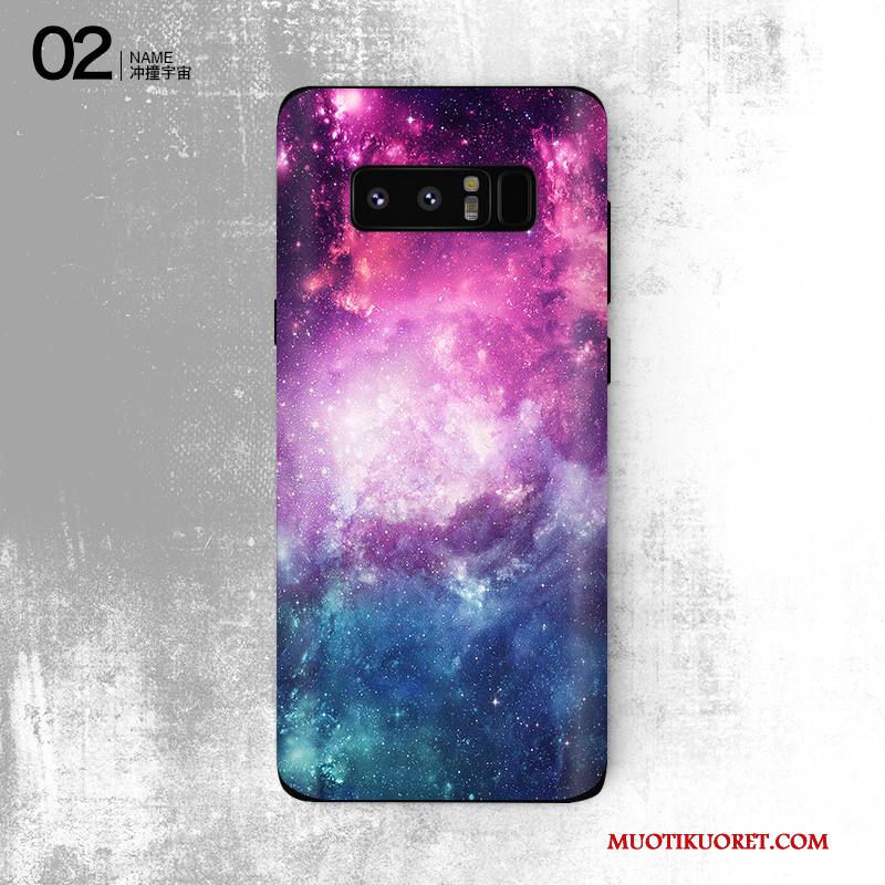 Samsung Galaxy Note 8 Väriset Näytönsuojus Suojaus Puhelimen Violetti Tähti Kuori