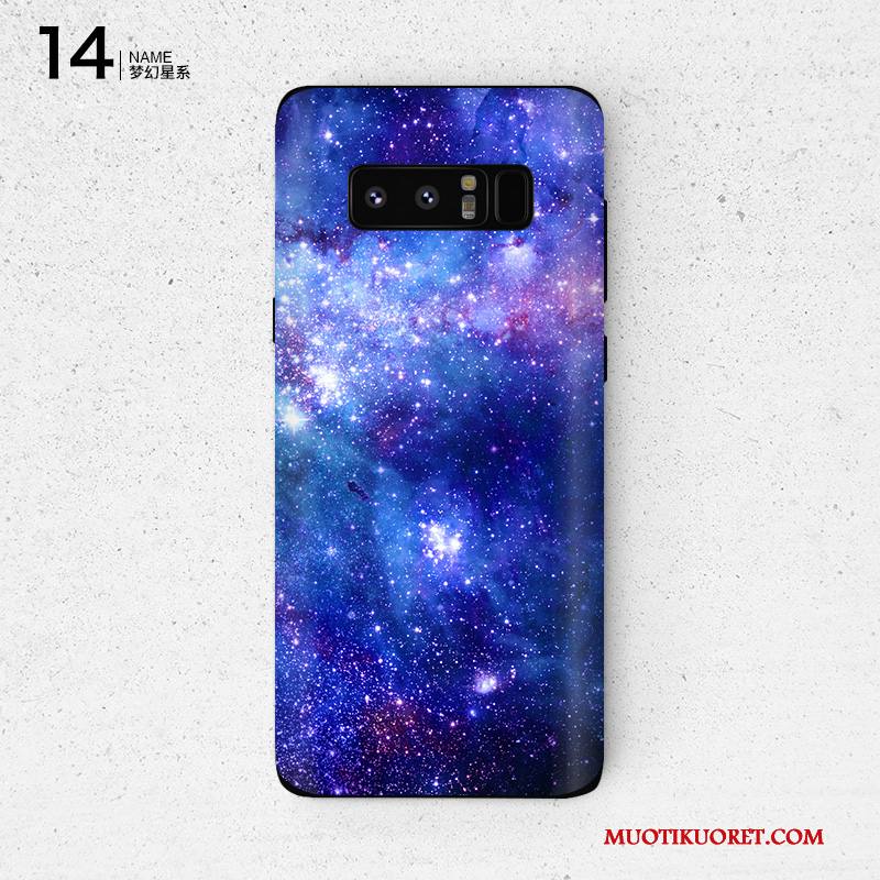 Samsung Galaxy Note 8 Väriset Näytönsuojus Suojaus Puhelimen Violetti Tähti Kuori