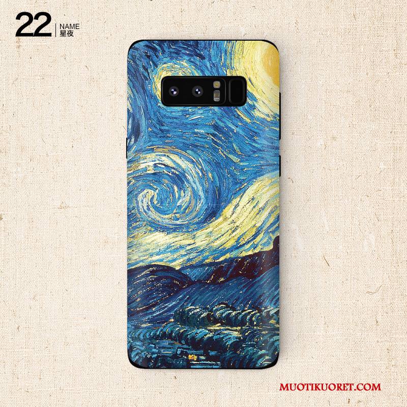 Samsung Galaxy Note 8 Väriset Näytönsuojus Suojaus Puhelimen Violetti Tähti Kuori
