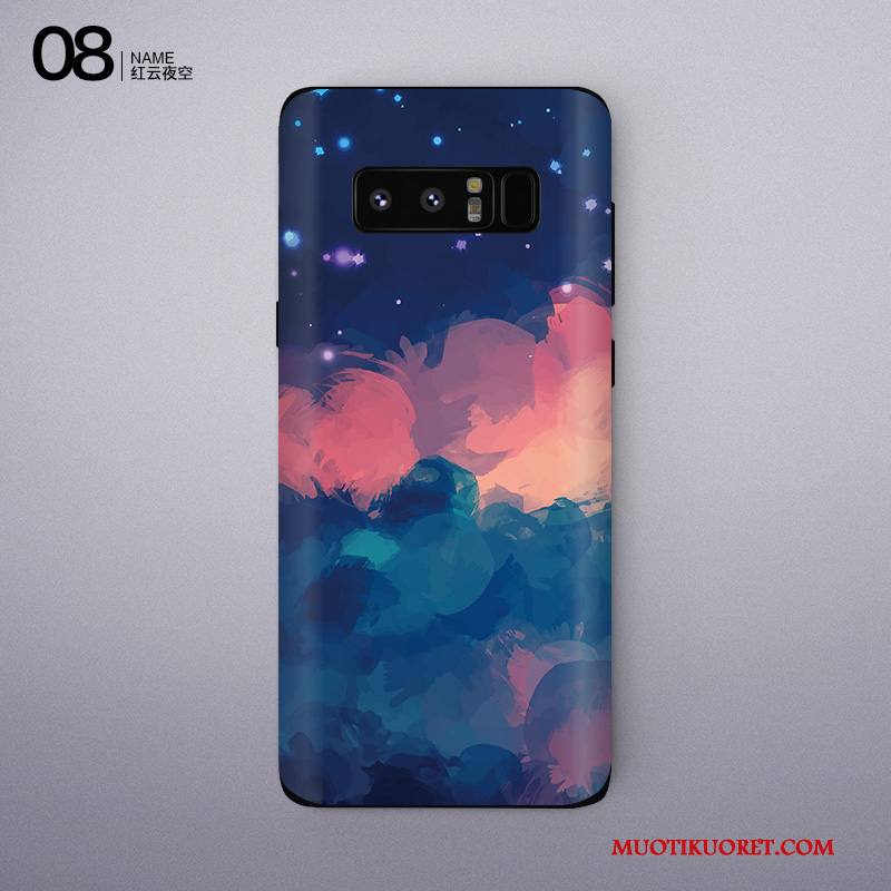 Samsung Galaxy Note 8 Väriset Näytönsuojus Suojaus Puhelimen Violetti Tähti Kuori