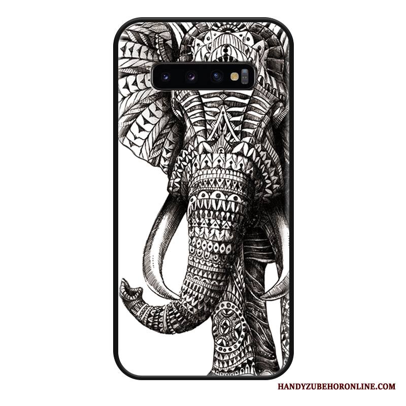 Samsung Galaxy S10+ Kuori Eläin Trendi All Inclusive Tähti Murtumaton Leijona Kotelo